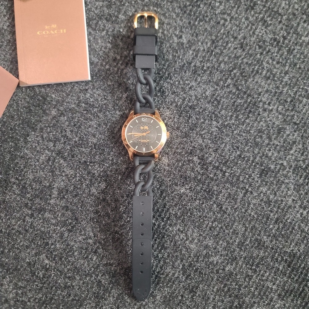 Coach Maddy Women's Watch W6044 Rose‎ Gold Box & Manual New Battery - Picture 3 of 13